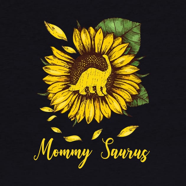 Sunflower Mommy Saurus by gotravele store